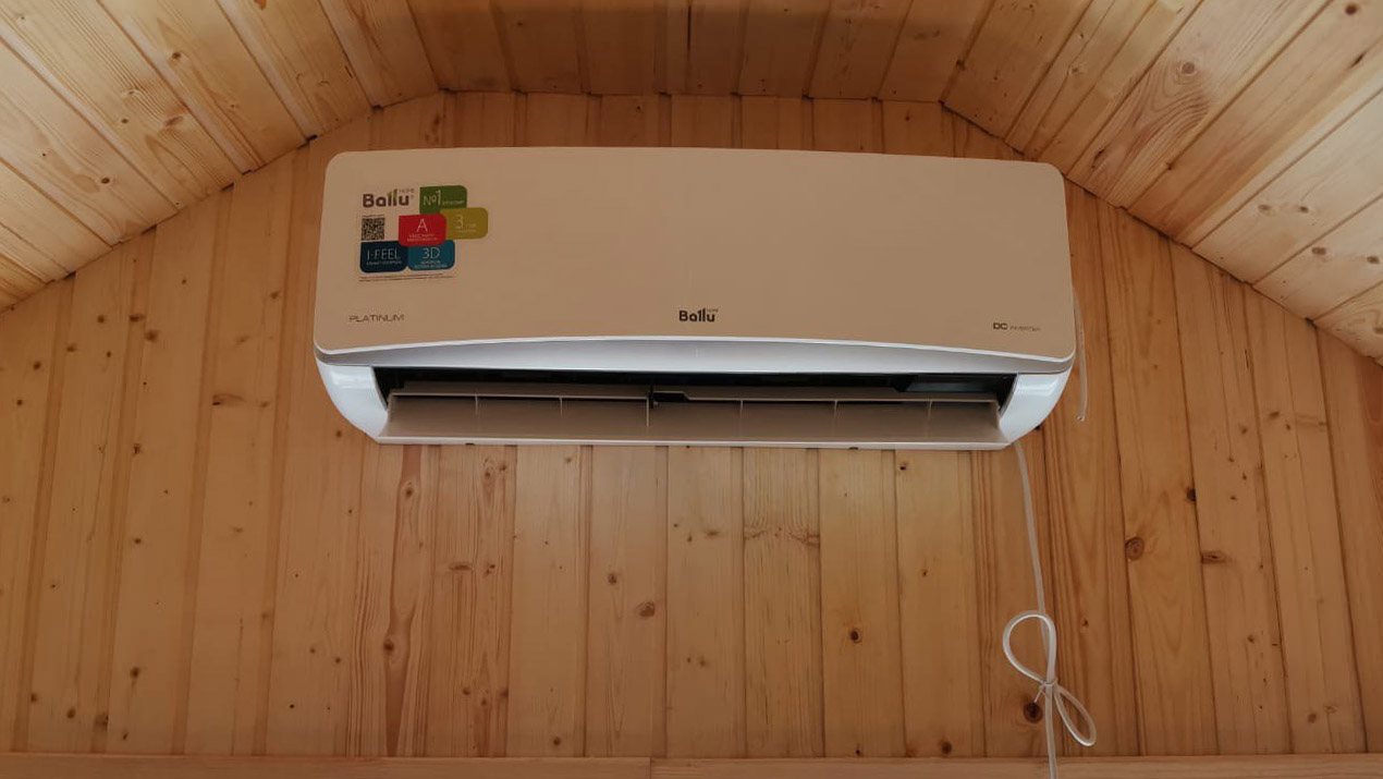 Modern room with air conditioning